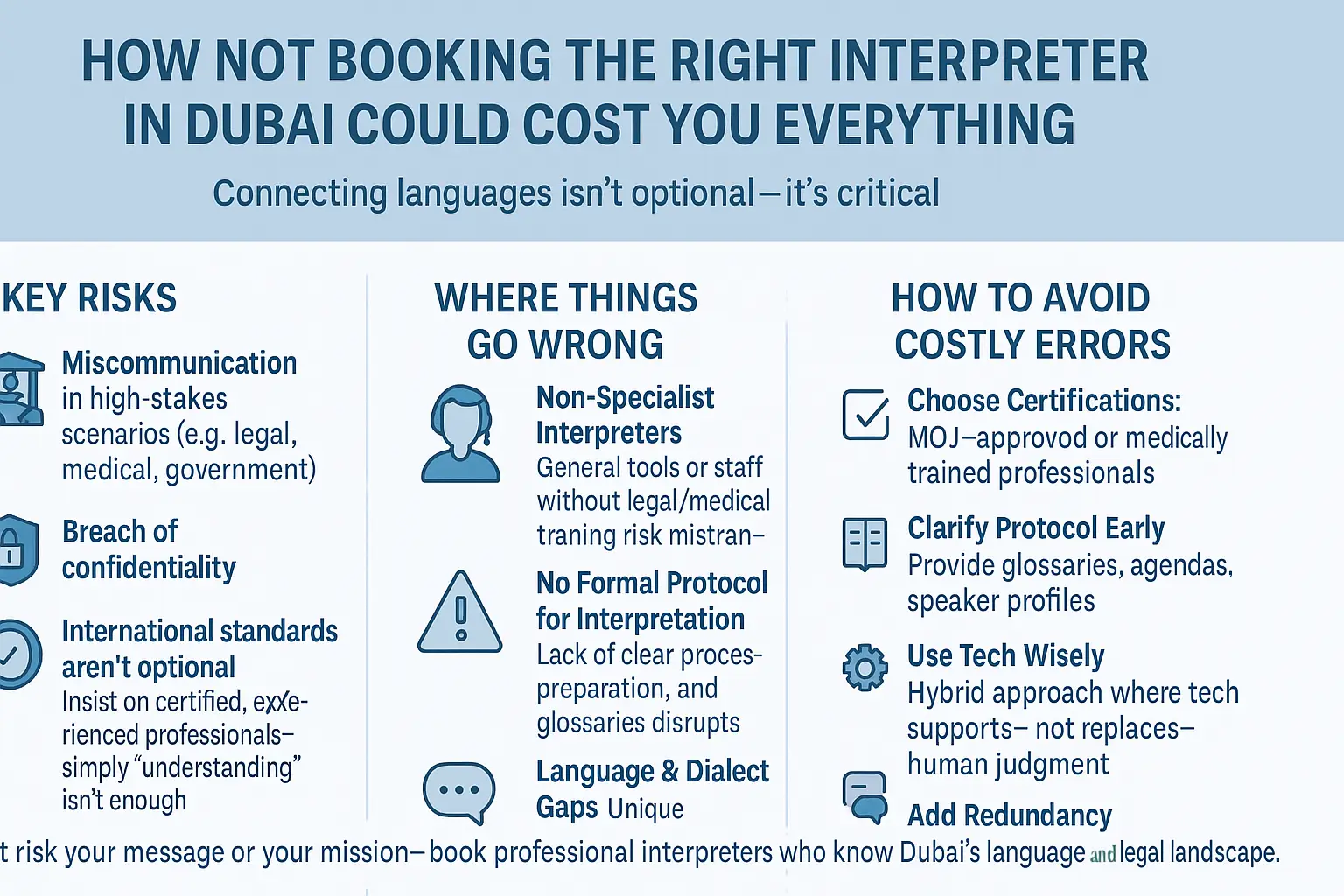 How Not Booking the Right Interpreter in Dubai Could Cost You Everything
