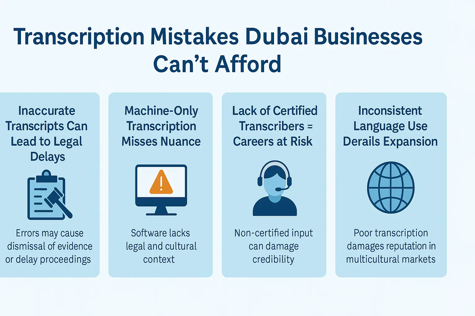 The Transcription Mistakes Dubai Businesses Can’t Afford to Keep Making